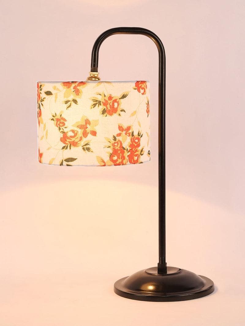 Buy Flynn Floral Arch Table Lamp- Orange Table Lamp from Vaaree