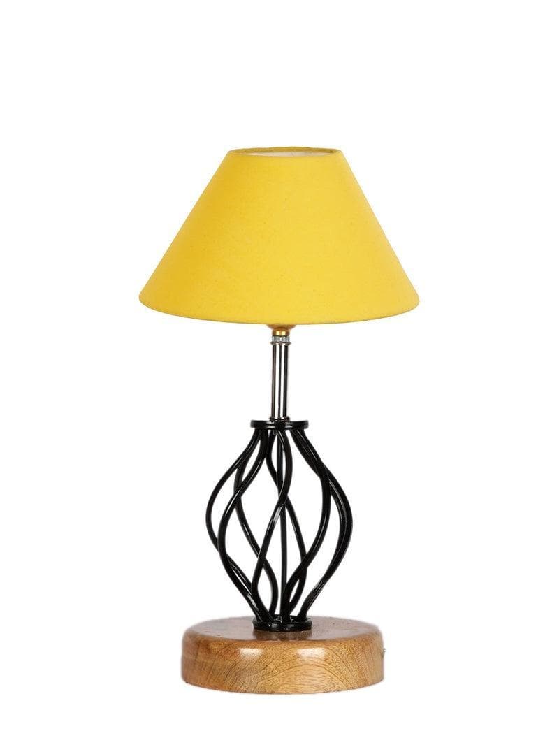 Buy Georgia Table Lamp- Yellow Table Lamp from Vaaree