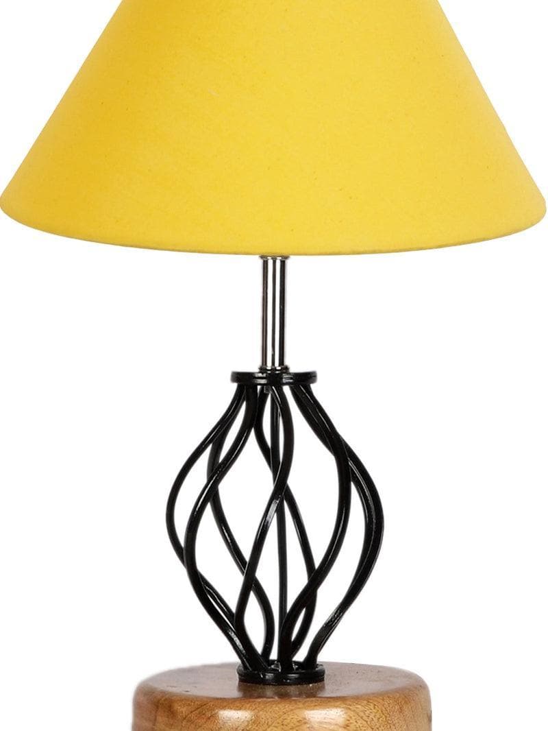 Buy Georgia Table Lamp- Yellow Table Lamp from Vaaree