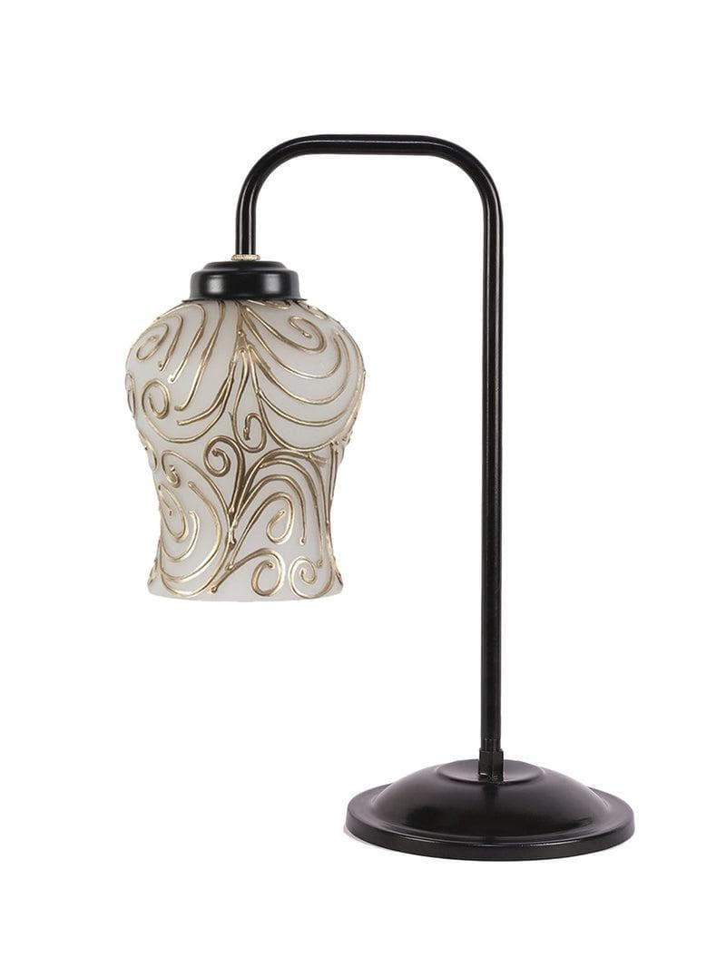 Buy Gold Embossed Arch Table Lamp Table Lamp from Vaaree