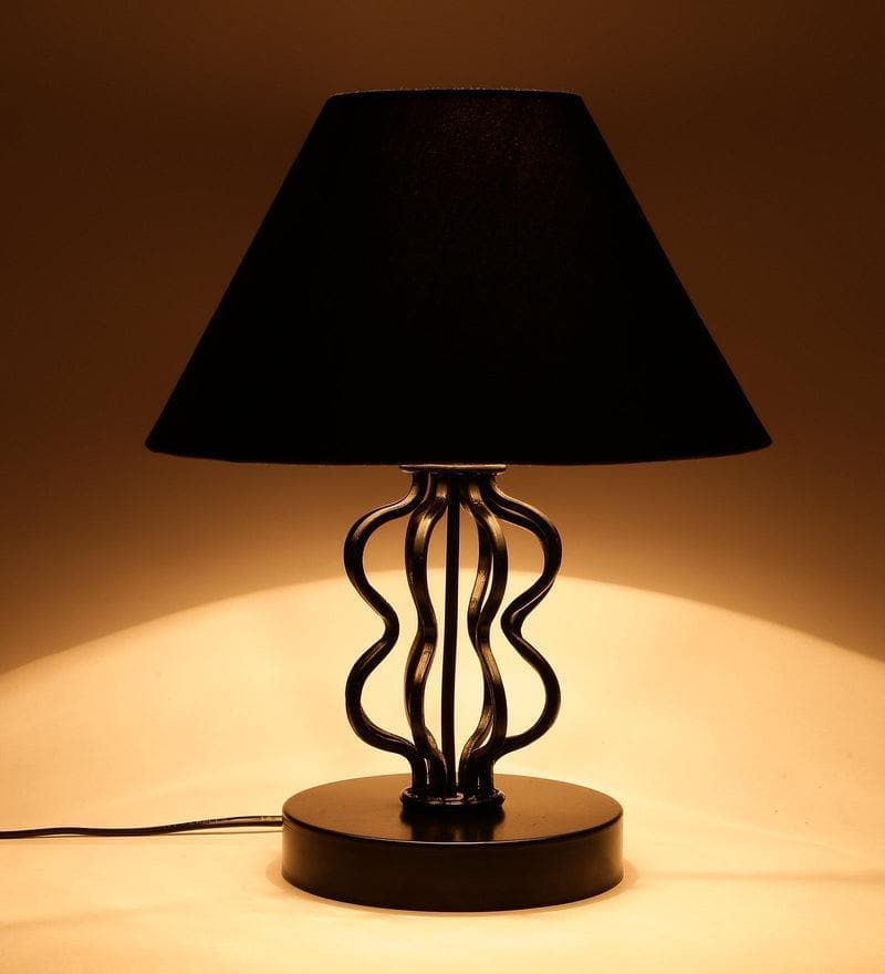 Buy Iggly Wiggly Table Lamp- Black Table Lamp from Vaaree