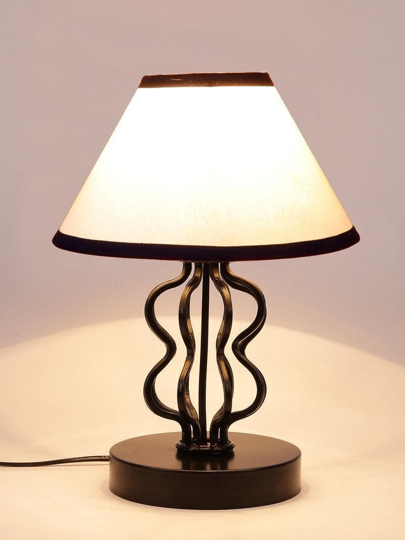 Buy Iggly Wiggly Table Lamp- Black & White Table Lamp from Vaaree