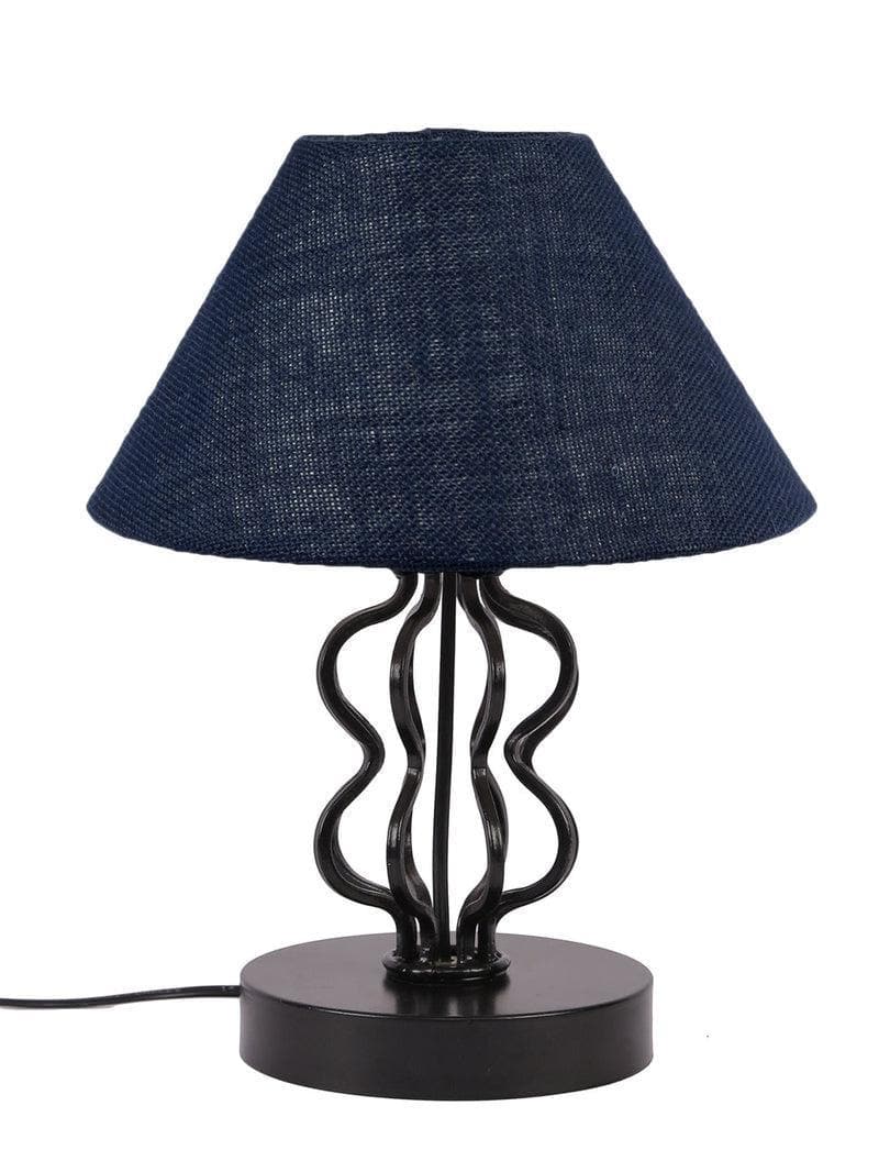 Buy Iggly Wiggly Table Lamp- Blue Table Lamp from Vaaree