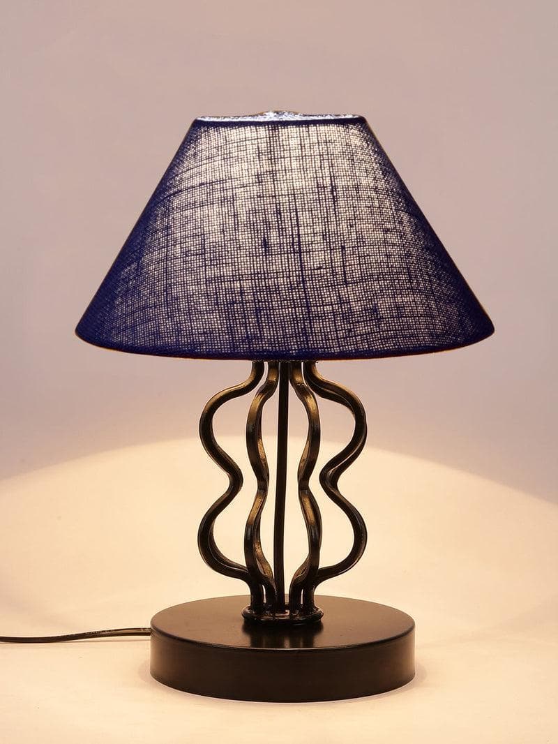 Buy Iggly Wiggly Table Lamp- Blue Table Lamp from Vaaree