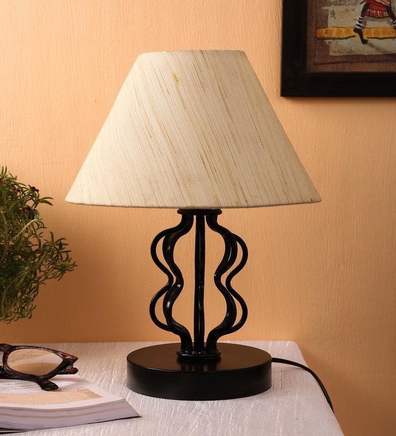 Buy Iggly Wiggly Table Lamp- Off White Table Lamp from Vaaree