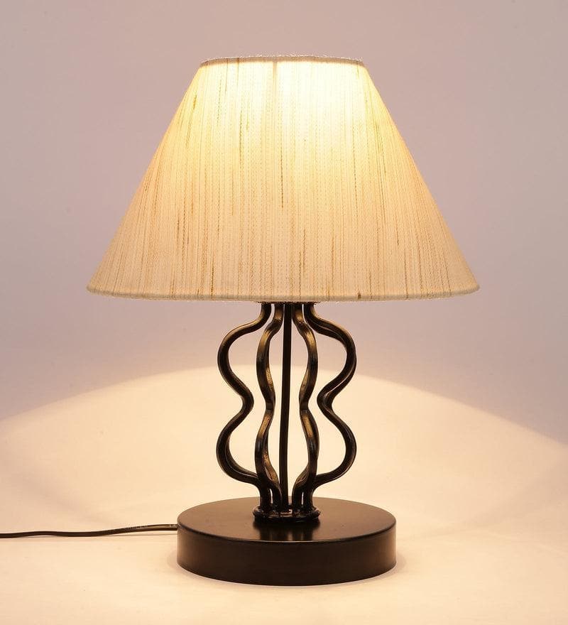 Buy Iggly Wiggly Table Lamp- Off White Table Lamp from Vaaree