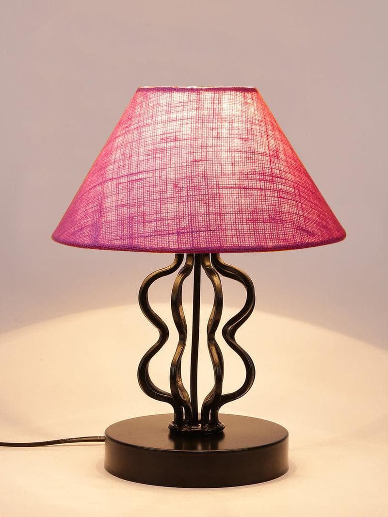 Buy Iggly Wiggly Table Lamp- Pink Table Lamp from Vaaree