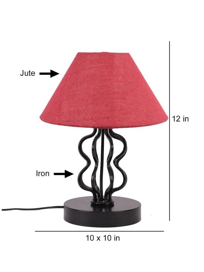 Buy Iggly Wiggly Table Lamp- Pink Table Lamp from Vaaree