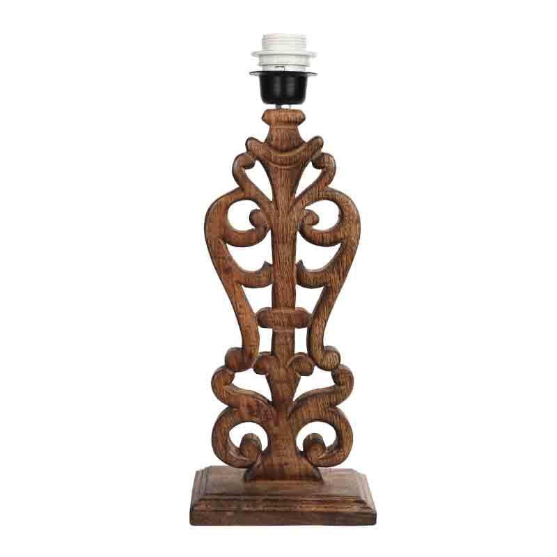 Table Lamp - Meraki Carved Table Lamp - Brown