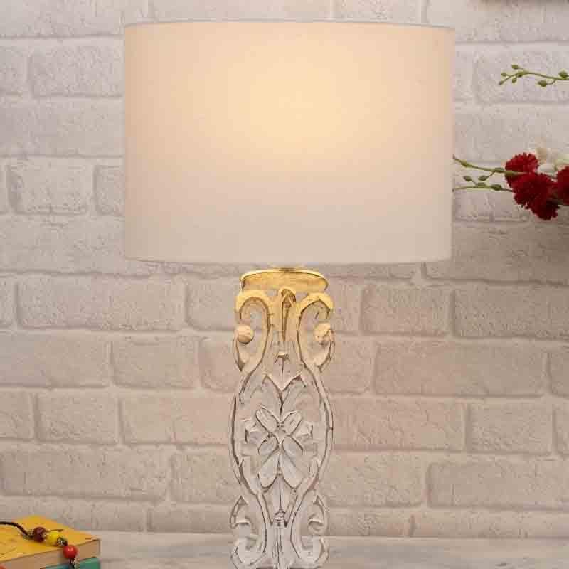 Buy Meraki Curved Table Lamp - White Table Lamp from Vaaree