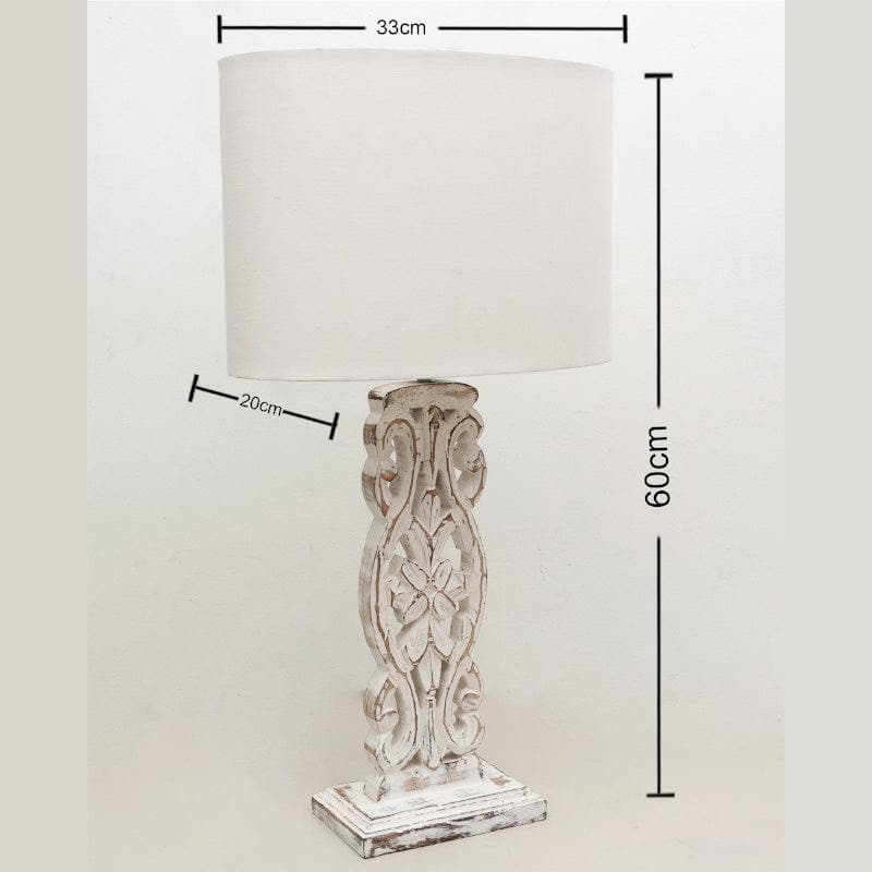 Buy Meraki Curved Table Lamp - White Table Lamp from Vaaree