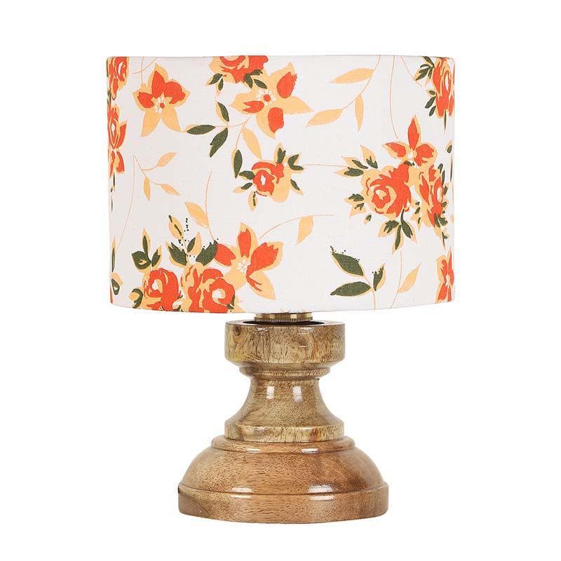 Table Lamp - Orange Pansy Table Lamp