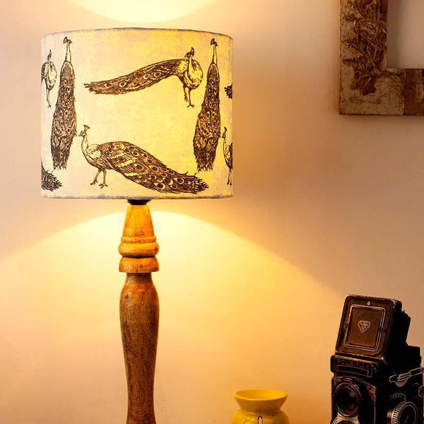 Table Lamp - Prancing Peacocks Lamp