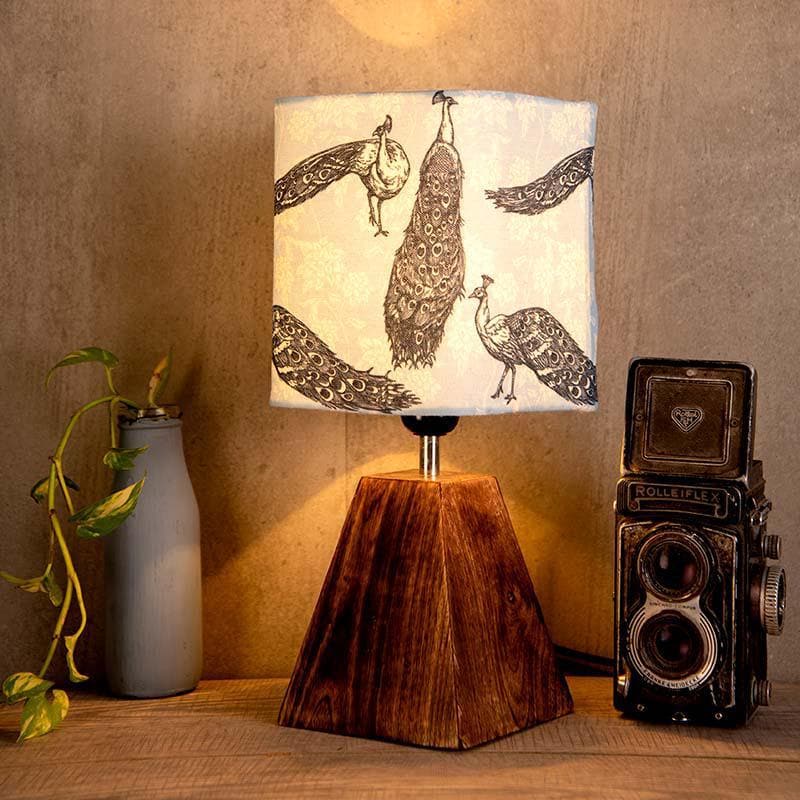 Buy Pretty Peacocks Table Lamp Table Lamp from Vaaree