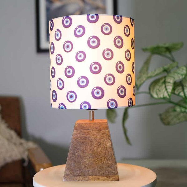 Table Lamp - Semi Pyramid Blue Eye Table Lamp