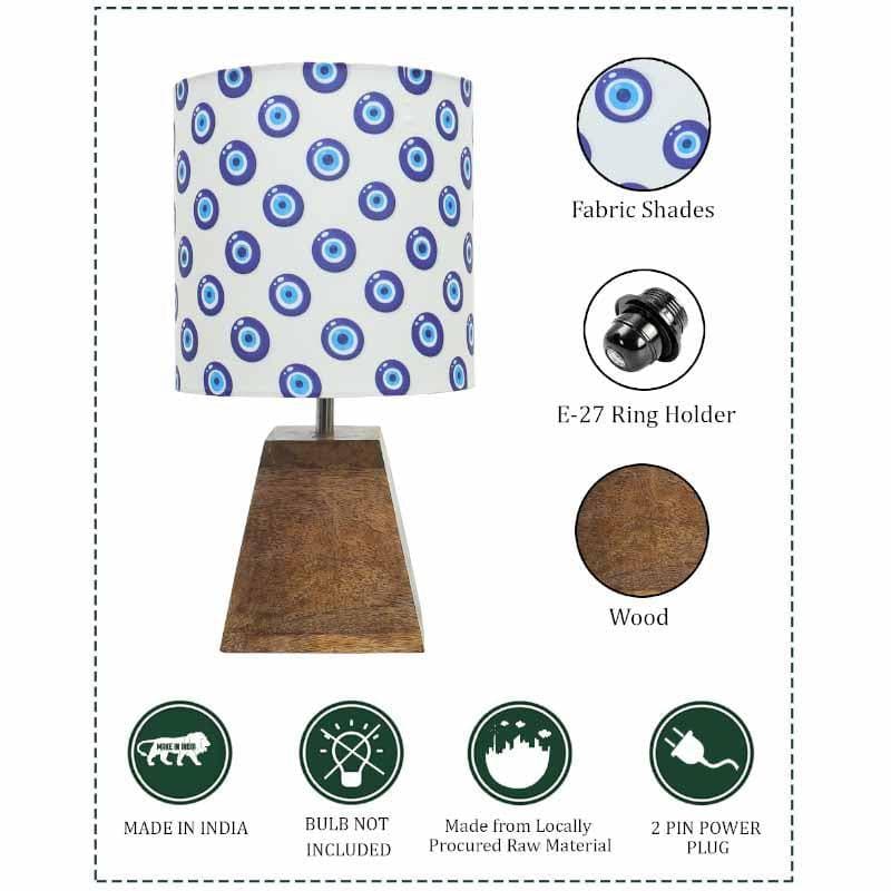 Table Lamp - Semi Pyramid Blue Eye Table Lamp