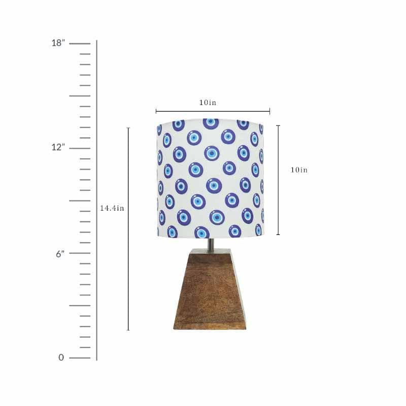 Table Lamp - Semi Pyramid Blue Eye Table Lamp