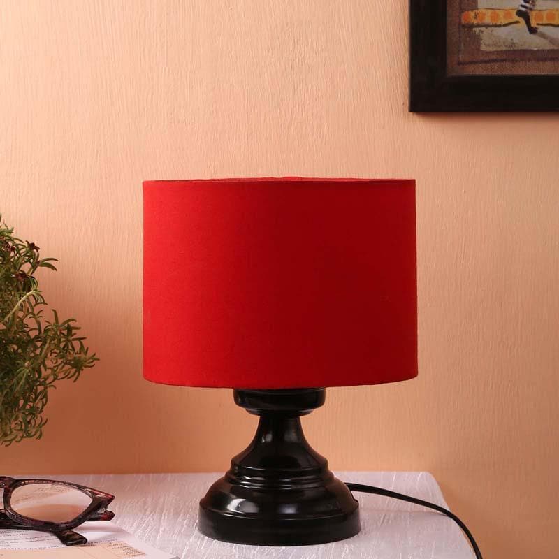 Buy Solid Flickers Table Lamp - Red Table Lamp from Vaaree