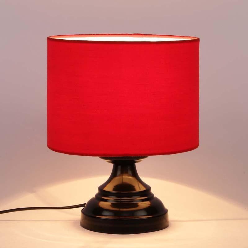 Buy Solid Flickers Table Lamp - Red Table Lamp from Vaaree