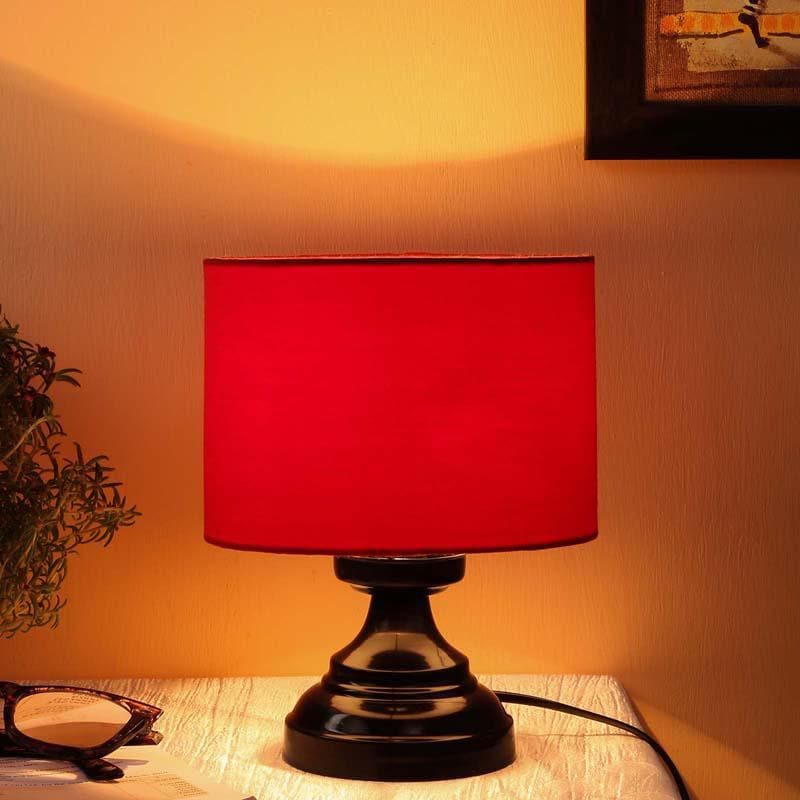 Buy Solid Flickers Table Lamp - Red Table Lamp from Vaaree