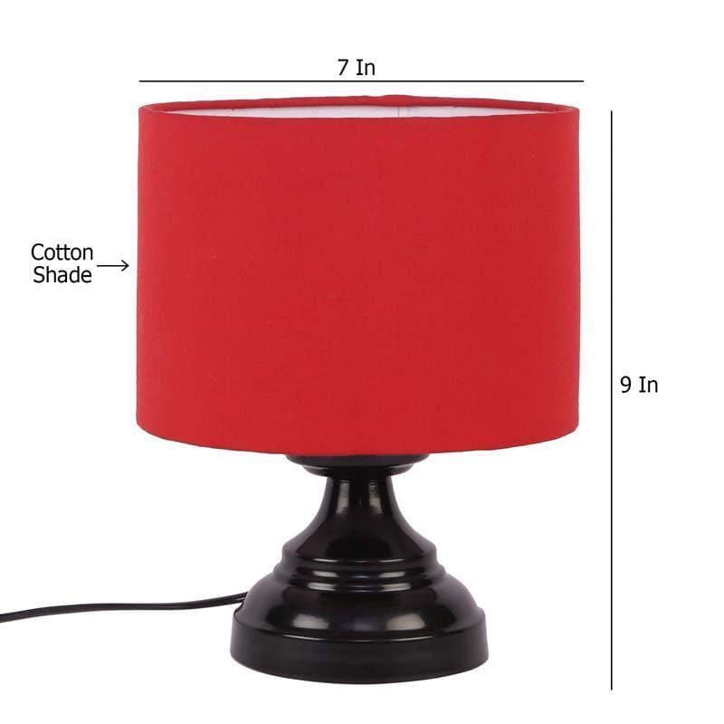 Buy Solid Flickers Table Lamp - Red Table Lamp from Vaaree