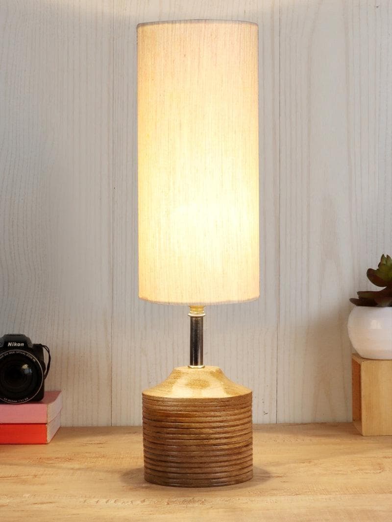 Buy Solids Galore Table Lamp - Beige Table Lamp from Vaaree