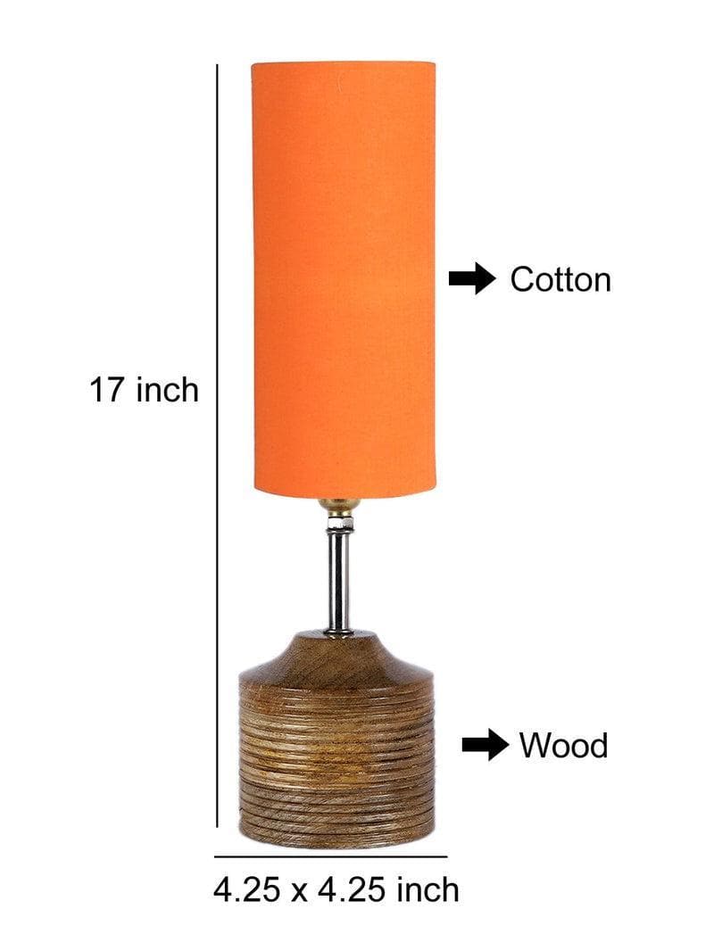 Buy Solids Galore Table Lamp - Orange Table Lamp from Vaaree