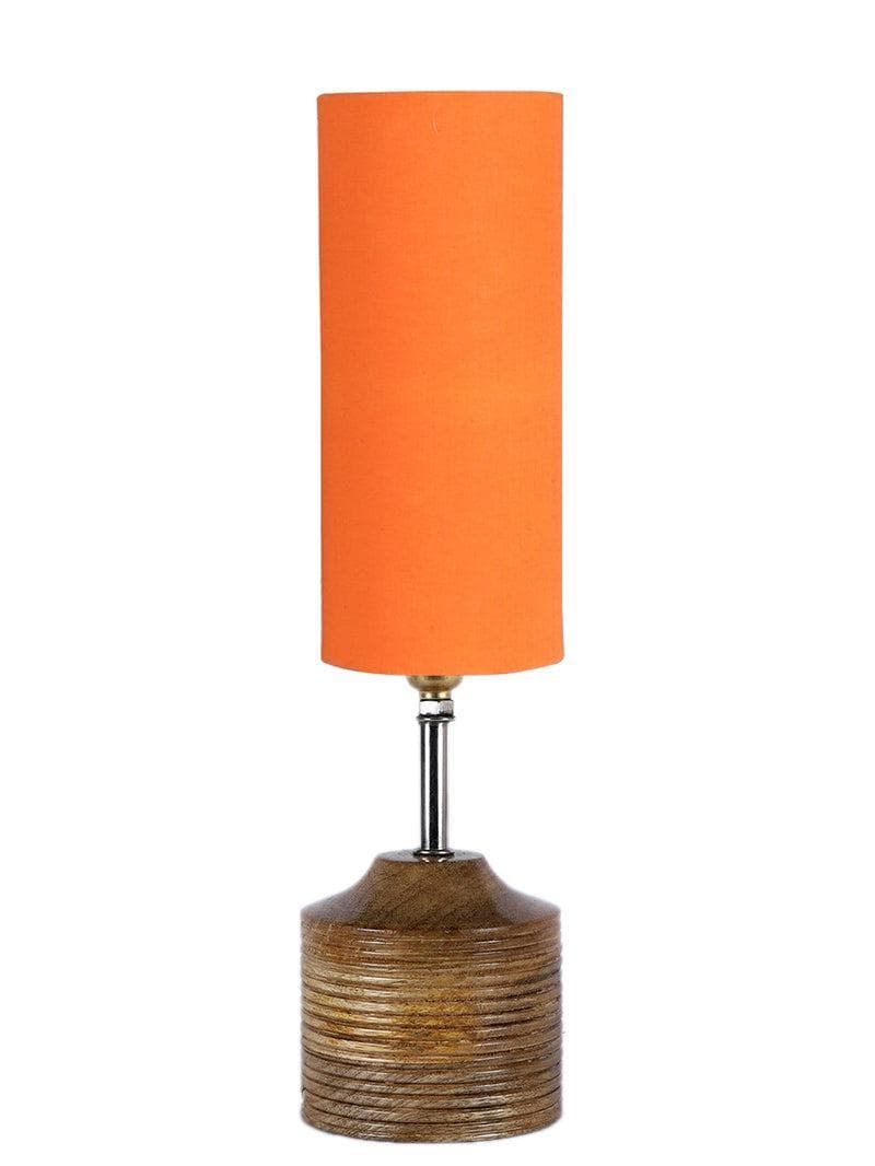 Buy Solids Galore Table Lamp - Orange Table Lamp from Vaaree