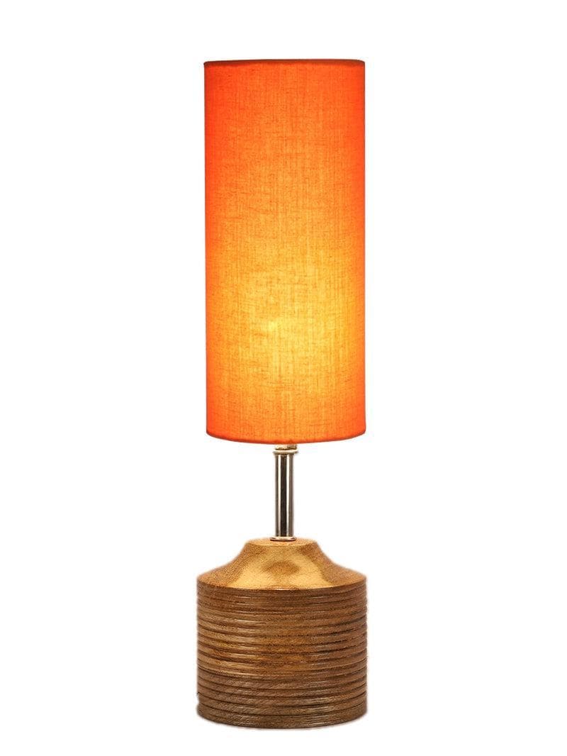 Buy Solids Galore Table Lamp - Orange Table Lamp from Vaaree