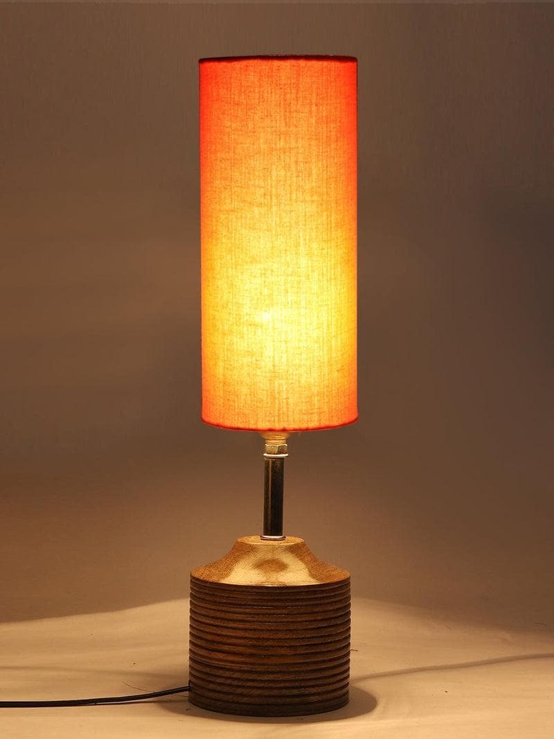 Buy Solids Galore Table Lamp - Orange Table Lamp from Vaaree