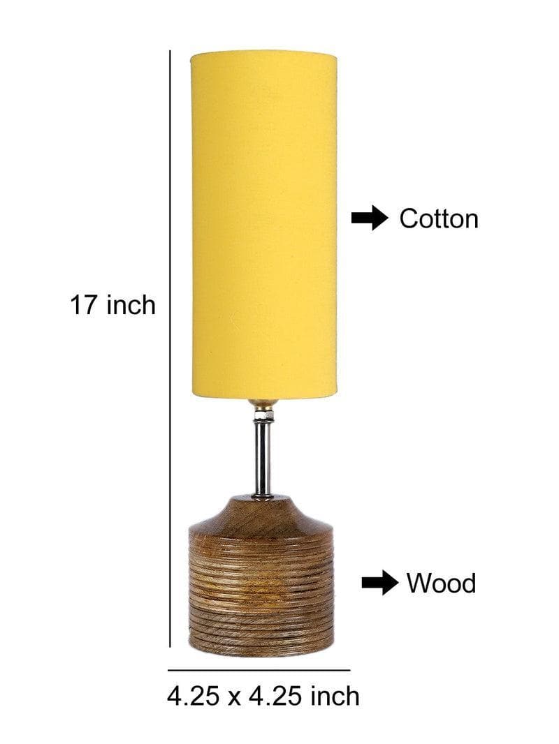 Buy Solids Galore Table Lamp - Yellow Table Lamp from Vaaree