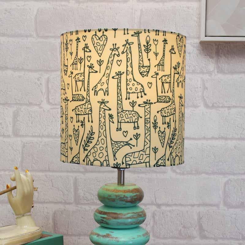 Buy Tall Tales Blue Wood Table Lamp Table Lamp from Vaaree