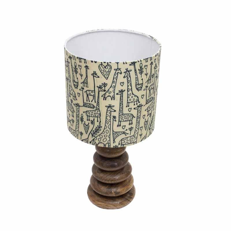 Buy Tall Tales Brown Wood Table Lamp Table Lamp from Vaaree