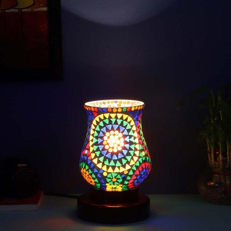 Buy Tumbler Mosaic Table Lamp Table Lamp from Vaaree