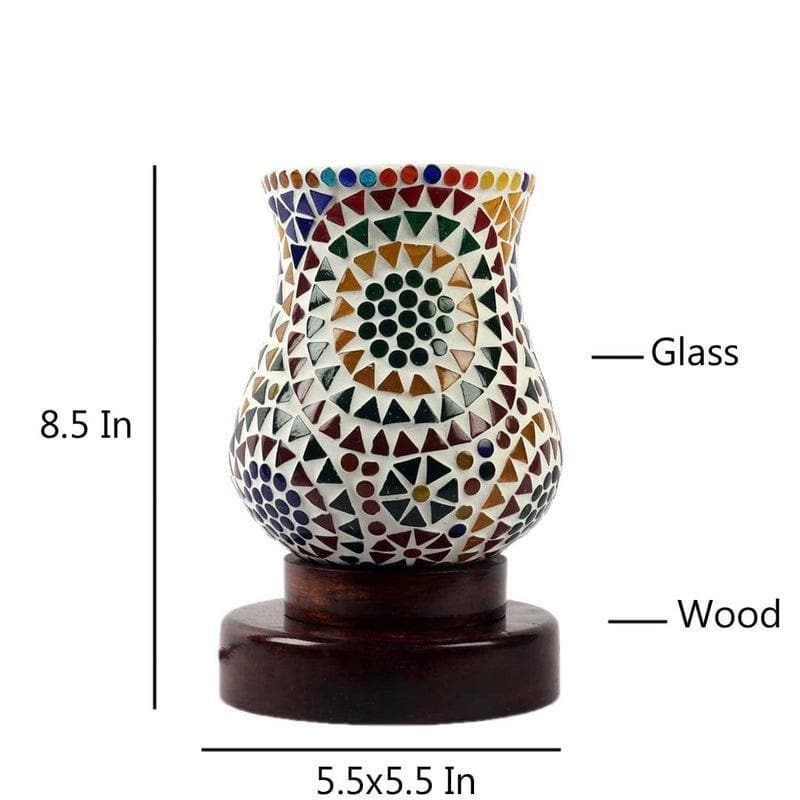 Buy Tumbler Mosaic Table Lamp Table Lamp from Vaaree