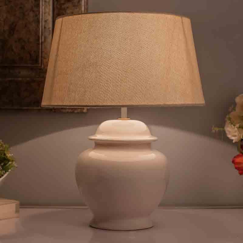 Buy Vienna Table Lamp - White Table Lamp from Vaaree