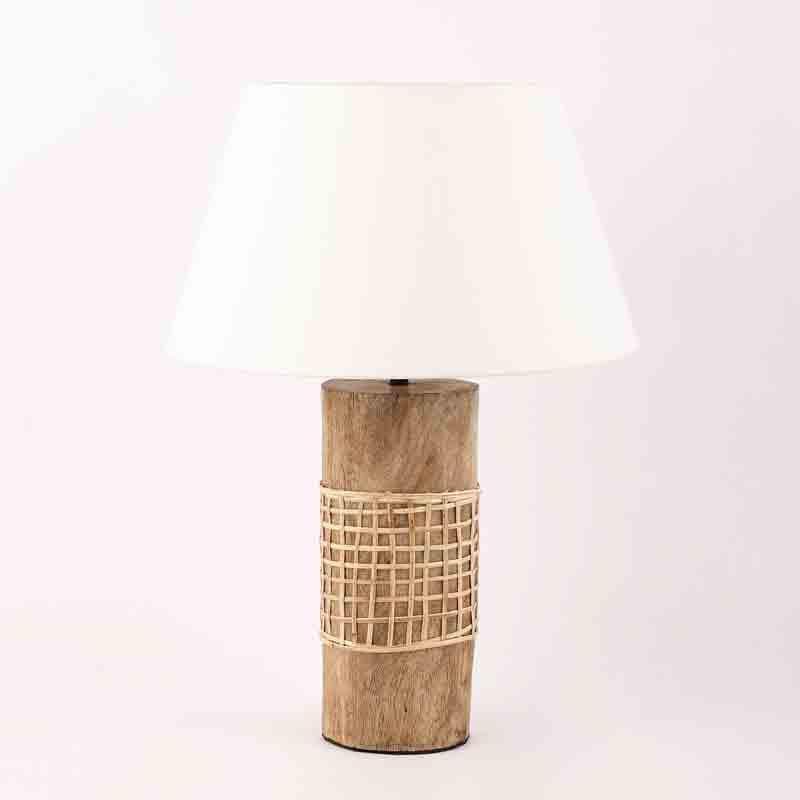 Buy Wicker White Lamp Table Lamp from Vaaree