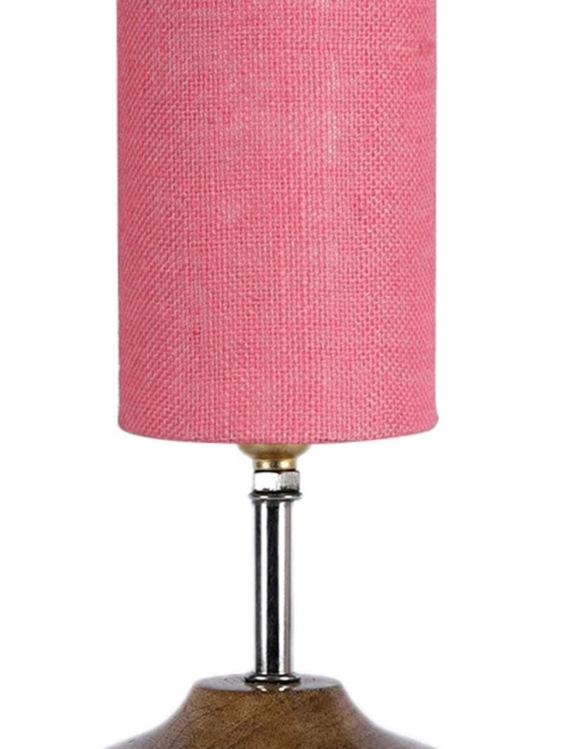 Buy Woody Table Lamp - Pink Table Lamp from Vaaree