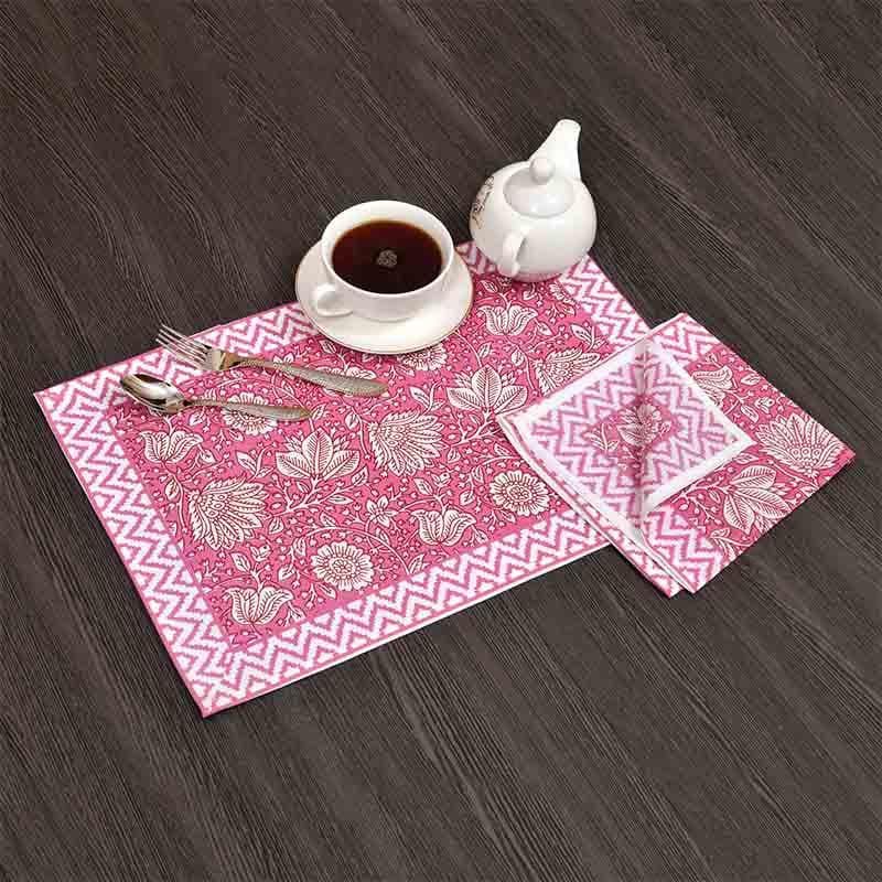 Table Linen Set - Japanese Peonies Table Linen Set