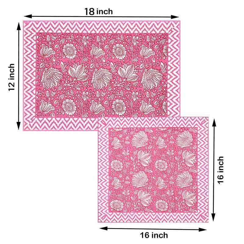 Table Linen Set - Japanese Peonies Table Linen Set