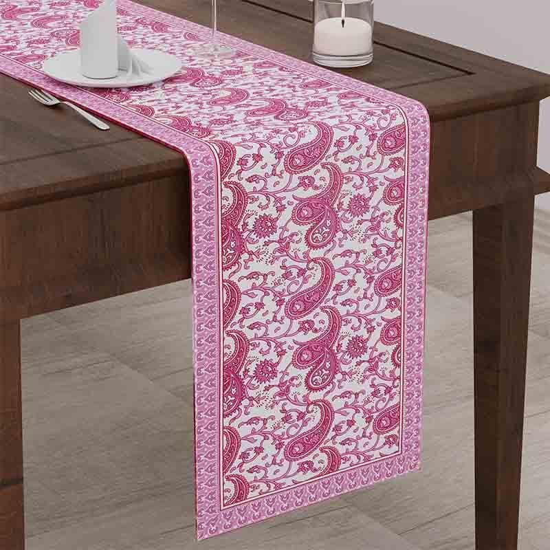 Table Linen Set - Pink Paisleys Table Linen Set