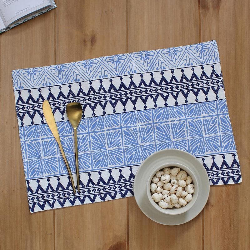 Buy Alankaar Placemat - Blue Table Mats from Vaaree