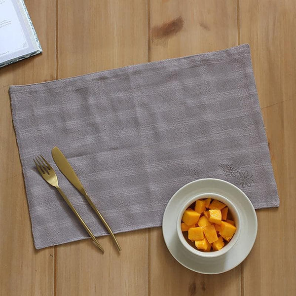 Table Mat - Spice Garden Placemat - Grey