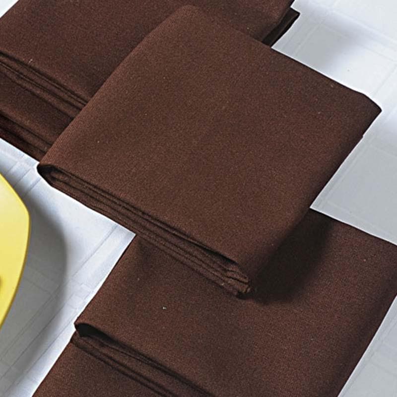 Buy Essentially Brown Table Napkin - Set Of Six Table Napkins from Vaaree