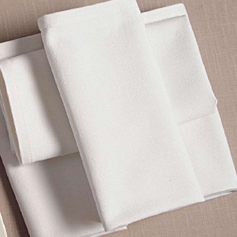 Buy Ivory Cotton Dinner Napkins - Set Of Six Table Napkins from Vaaree