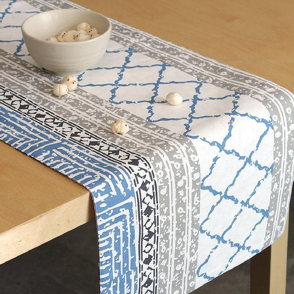 Table Runner - Nikrinta Table Cover - Blue