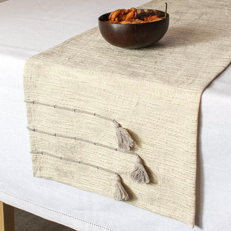 Buy Sivaar Runner - Grey Table Runner from Vaaree