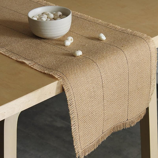 Buy Nalikeram Runner - Beige Table Runner from Vaaree