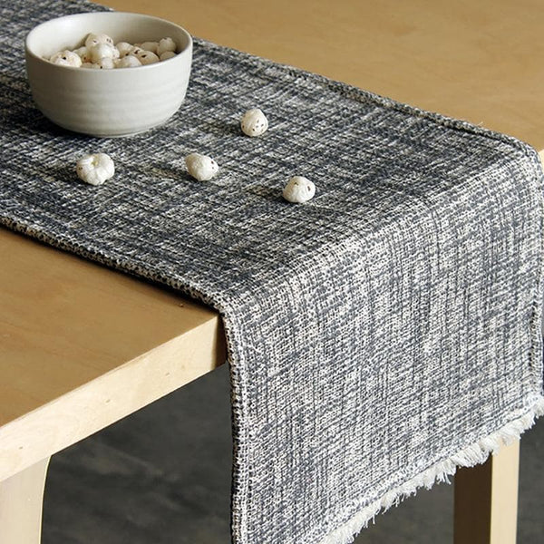 Buy Matsya Vala Runner - Black Table Runner from Vaaree