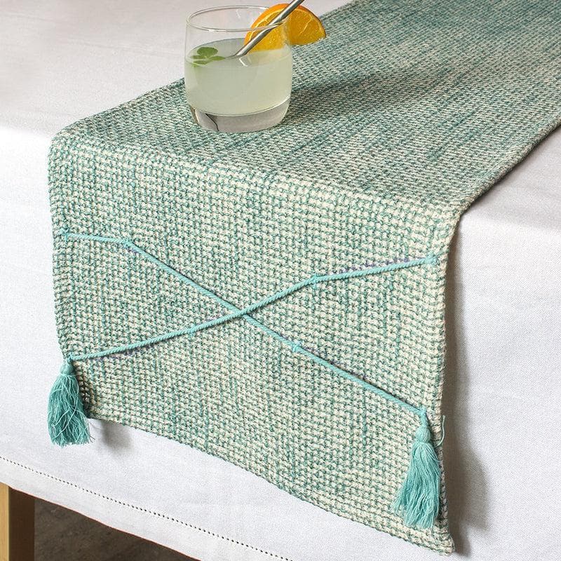 Buy Raalhu Runner - Blue Table Runner from Vaaree